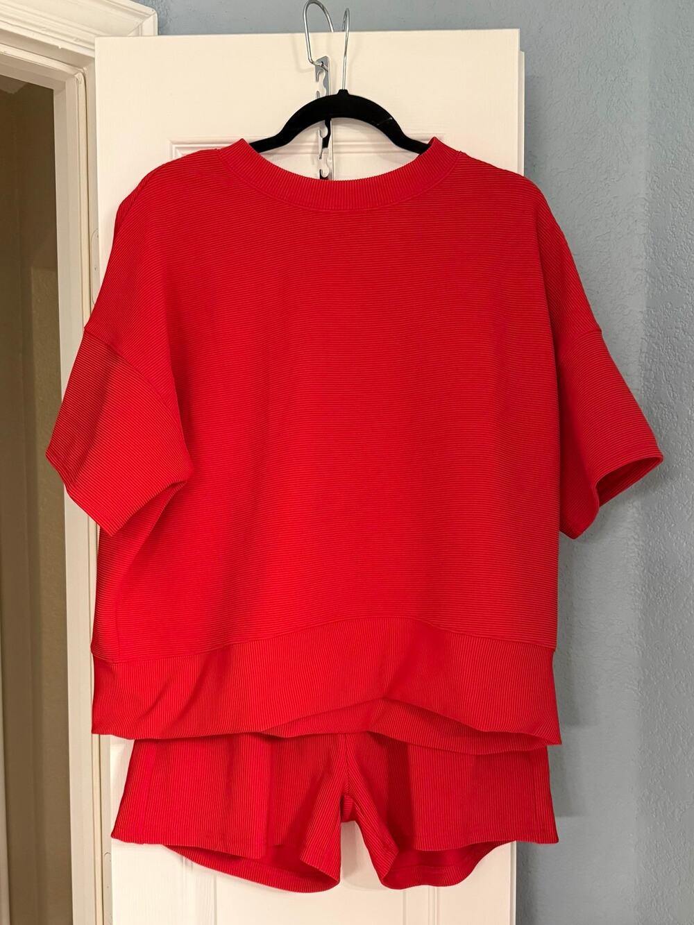Zenana Ribbed Shorts Set